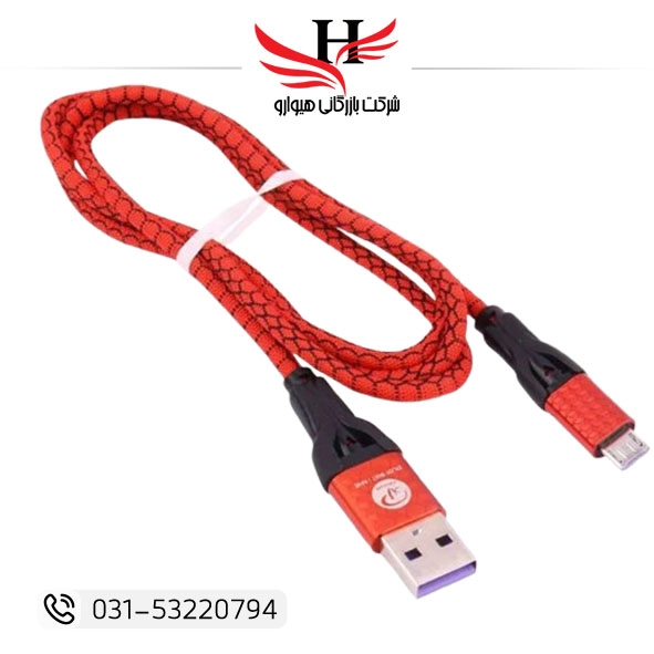 کابل شارژ اندروید ایکس پی XP-C224 با روکش بافته شده و پشتیبانی از فست شارژ